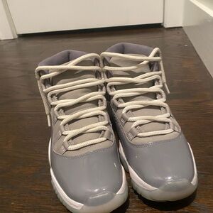 Jordan Air Jordan 11 Retro Cool Grey High Top Basketball Sneaker Gray/White